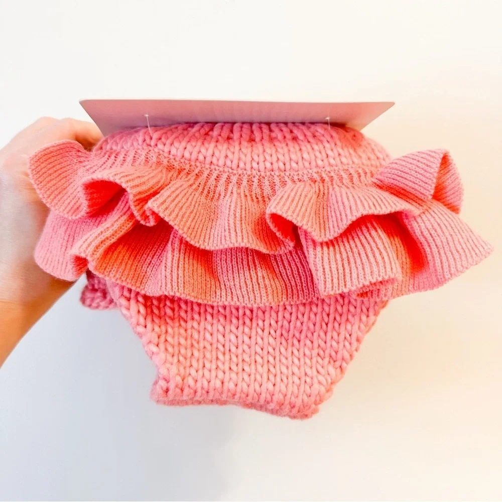 NEW Cloud Island Flamingo Sweater Knit Hat Diaper cover Pink Newborn Photo Shoot